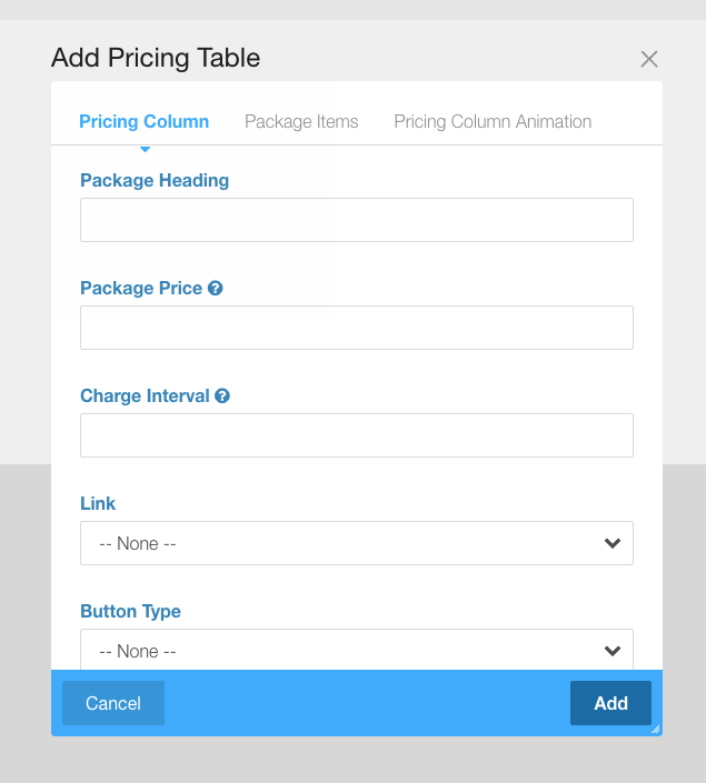 Block menu