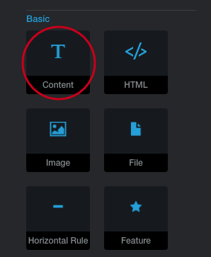 Content block
