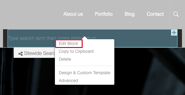 Edit search