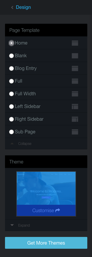 Home template