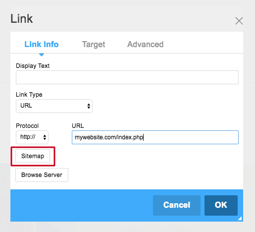 Link settings
