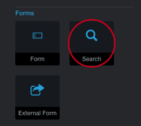Search block